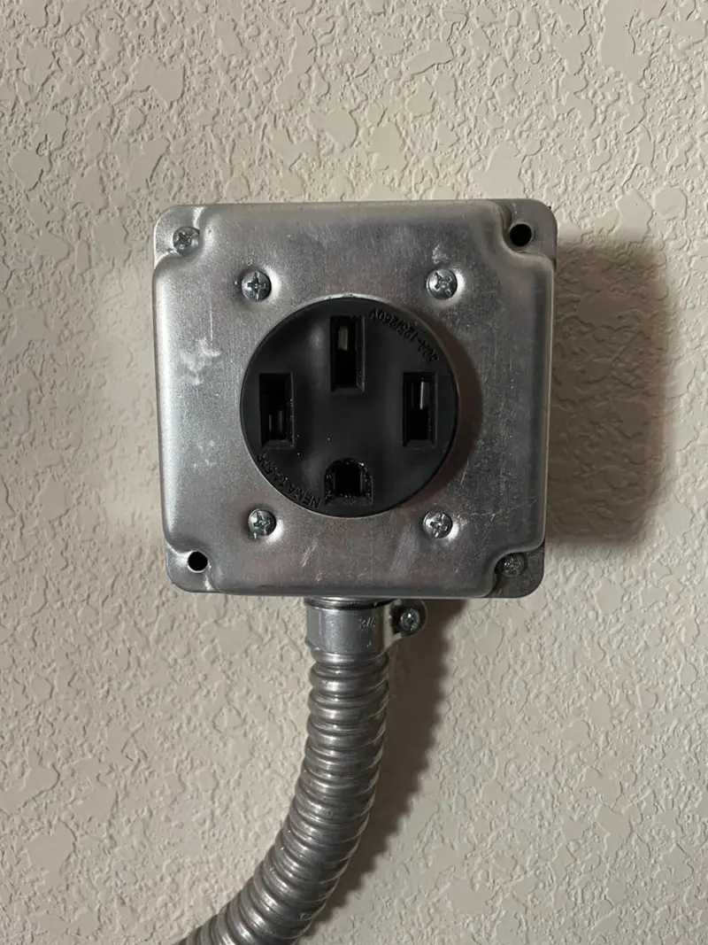 NEMA 14-50 outlet installed for Smart Home Electrical in Federal Way